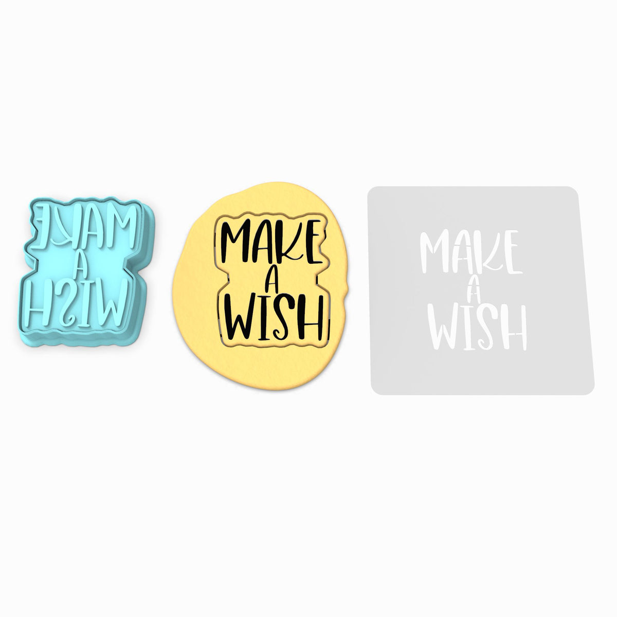 Make a Wish Cookie Cutter | Stamp | Stencil #1