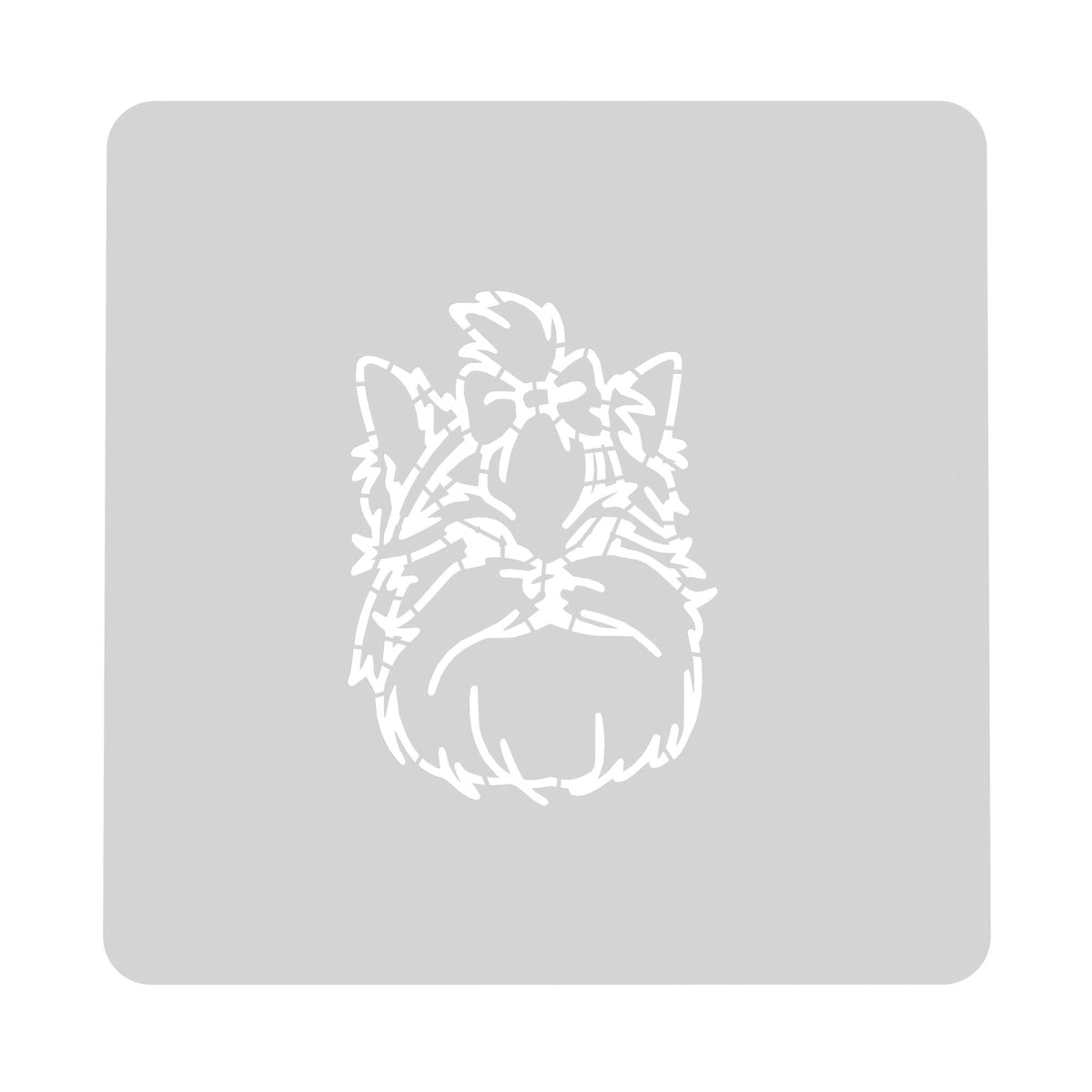 Maltese Cookie Cutter | Stamp | Stencil #1 Animals & Dinosaurs Cookie Cutter Lady MINI - 2 Inches (5cm) Stencil ONLY 