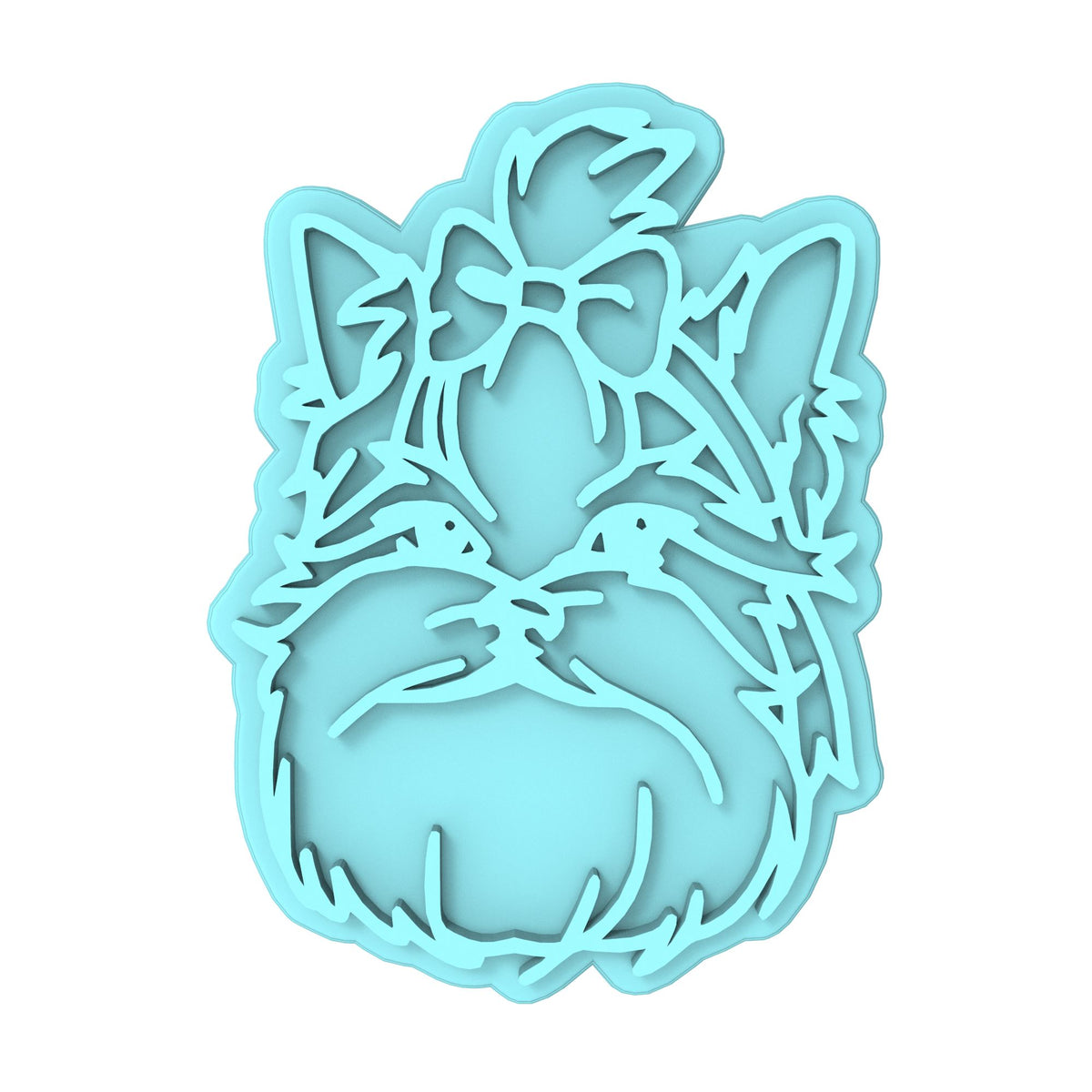 Maltese Cookie Cutter | Stamp | Stencil #1 Animals & Dinosaurs Cookie Cutter Lady MINI - 2 Inches (5cm) Stamp ONLY 