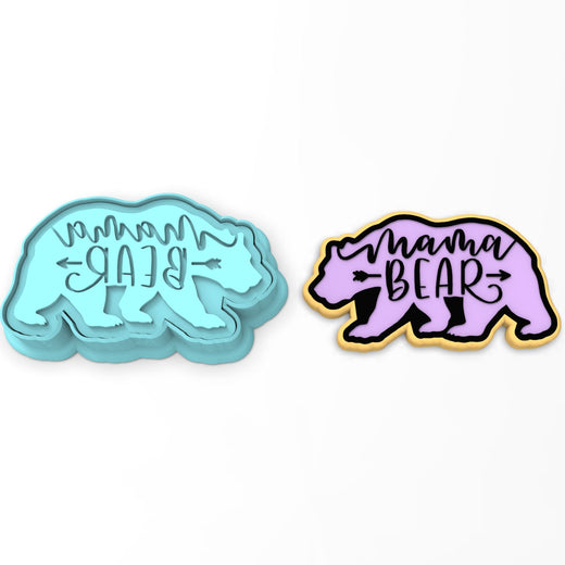 Mama Bear Cookie Cutter | Stamp | Stencil #1