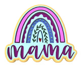 Mama Rainbow Cookie Cutter | Stamp | Stencil Cookie Cutters Cookie Cutter Lady 