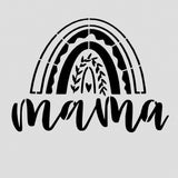 Mama Rainbow Cookie Cutter | Stamp | Stencil Cookie Cutters Cookie Cutter Lady 2 Inch Small Cupcake Stencil Only No
