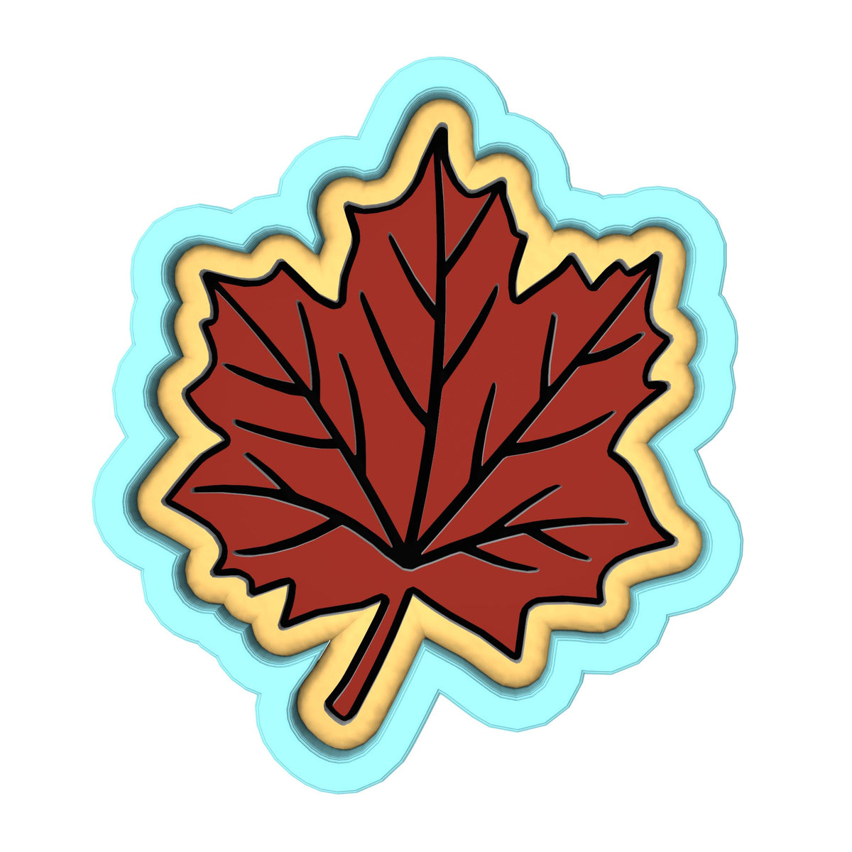 Maple Leaf Cookie Cutter | Stamp | Stencil #2