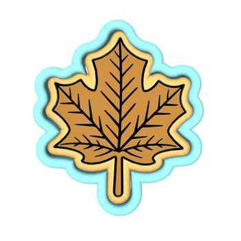 Maple Leaf Cookie Cutter | Stamp | Stencil #3