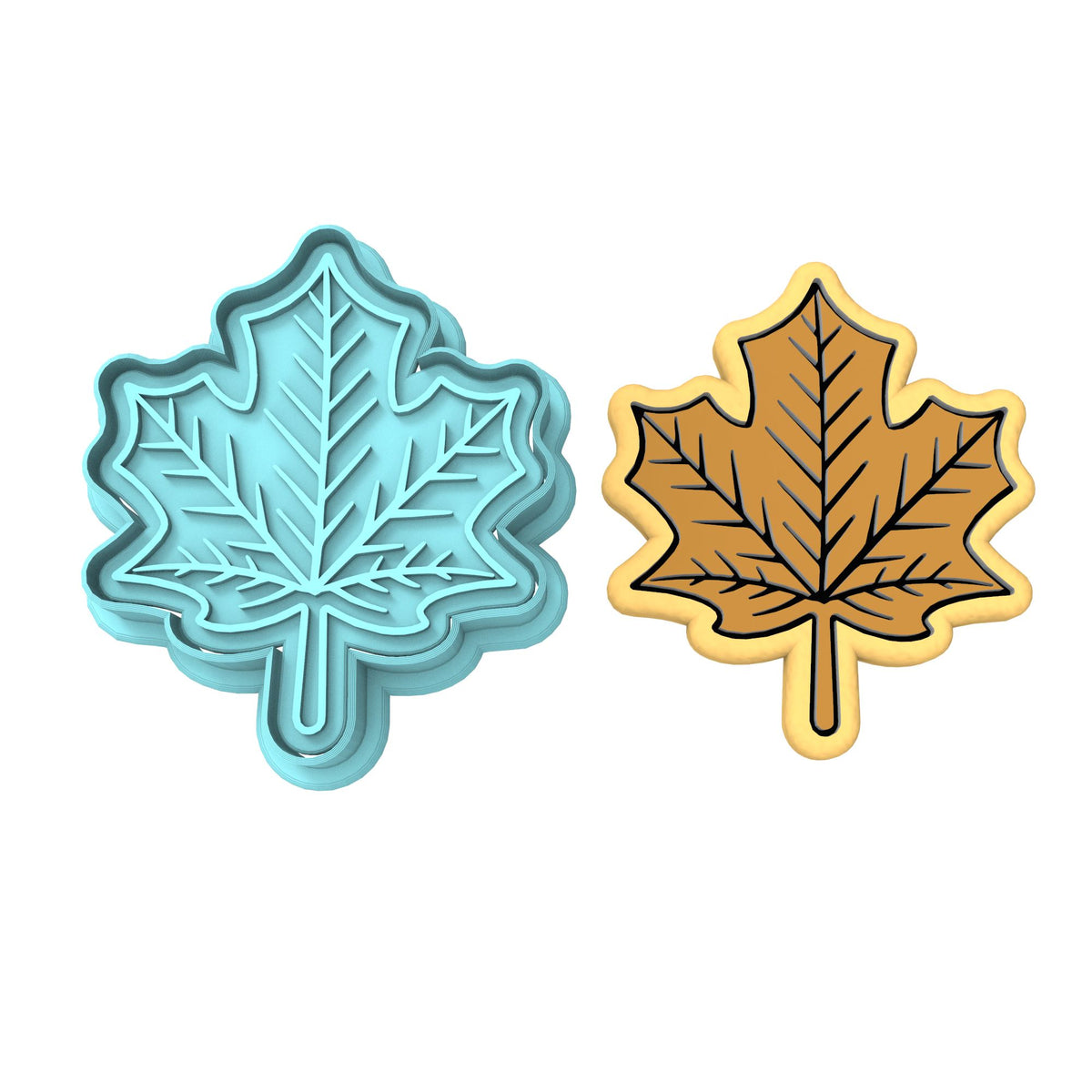Maple Leaf Cookie Cutter | Stamp | Stencil #3