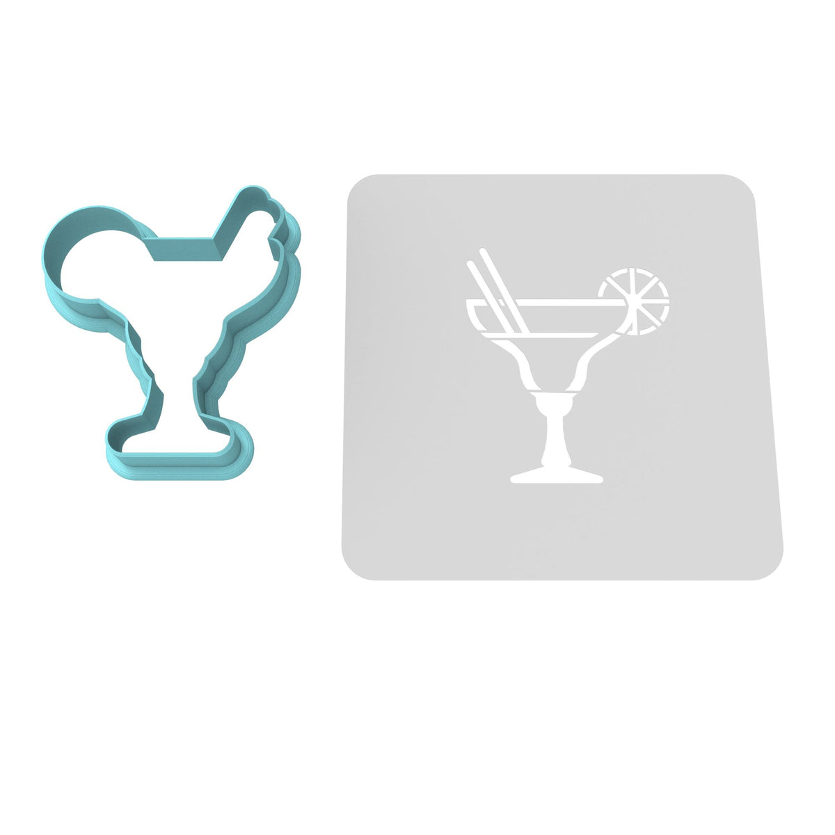 Margarita Cookie Cutter | Stamp | Stencil