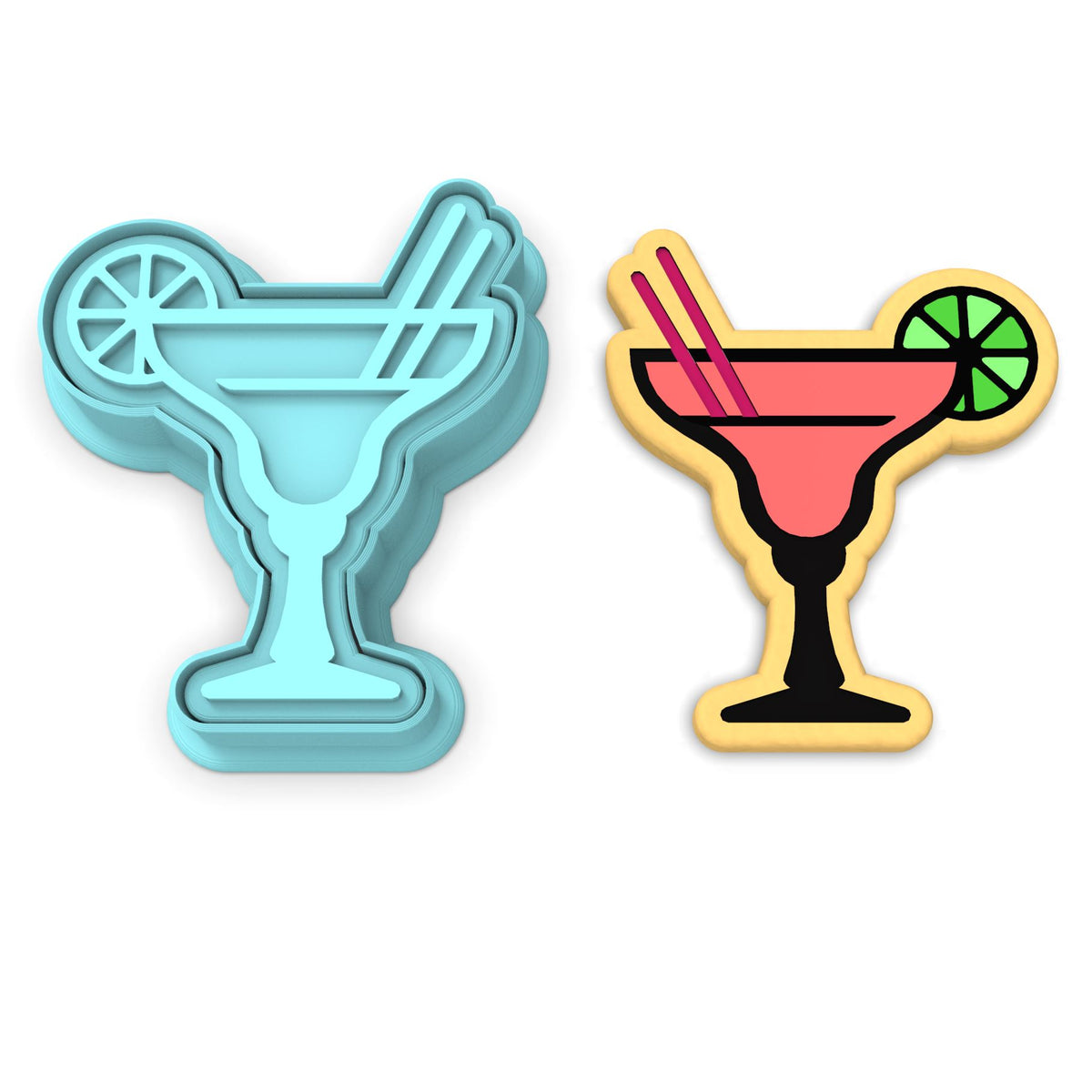 Margarita Cookie Cutter | Stamp | Stencil