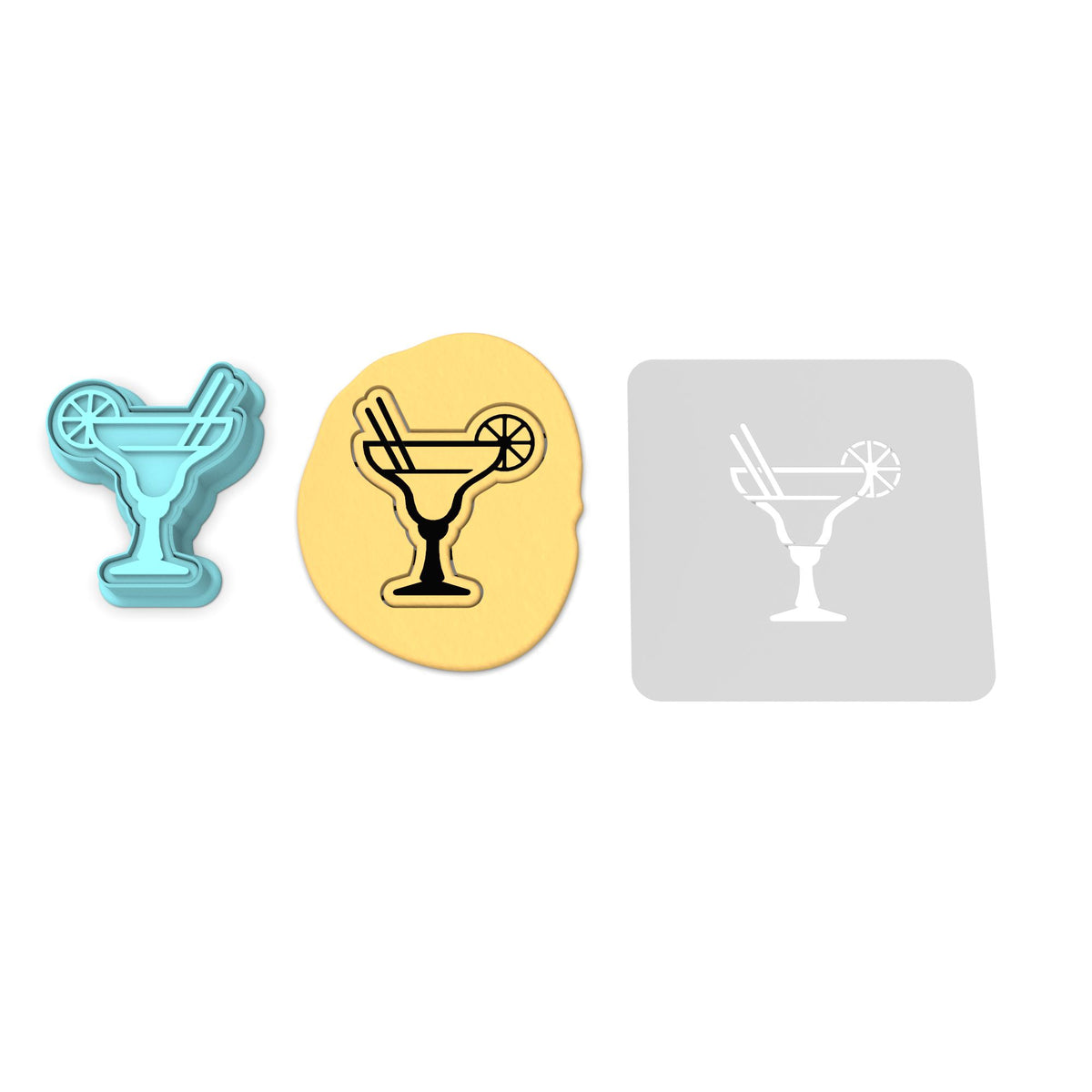 Margarita Cookie Cutter | Stamp | Stencil