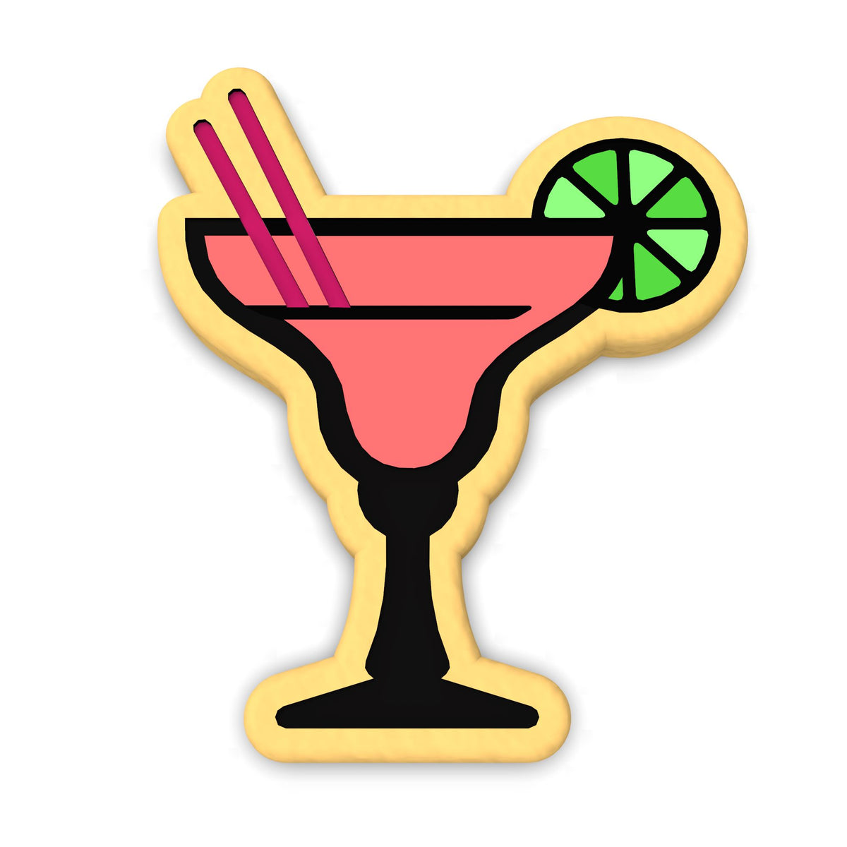 Margarita Cookie Cutter | Stamp | Stencil