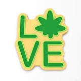 Marijuana Love Cookie Cutter | Stamp | Stencil #1