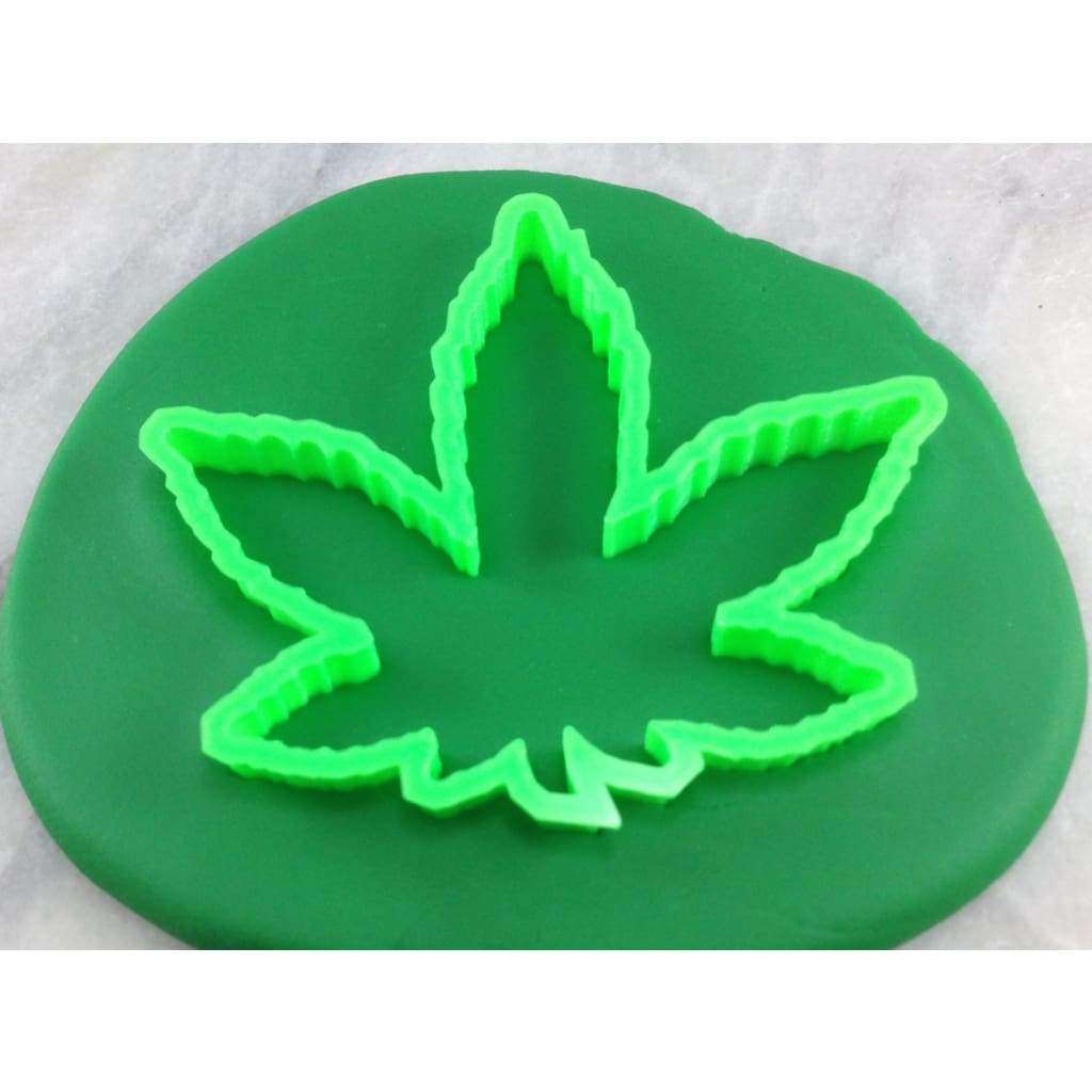 Marijuana Pot Leaf Cookie Cutter Detailed - Funny / Adult