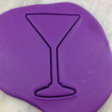 Martini Glass Cookie Cutter Outline Bachelorette & Bachelor Cookie Cutter Lady 