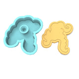 Mary Sanderson Witch Hair Cookie Cutter | Stamp | Stencil #1