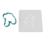 Mary Sanderson Witch Hair Cookie Cutter | Stamp | Stencil #1