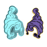 Mary Sanderson Witch Hair Cookie Cutter | Stamp | Stencil #2