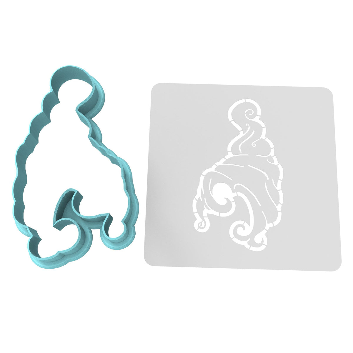 Mary Sanderson Witch Hair Cookie Cutter | Stamp | Stencil #2