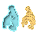 Mary Sanderson Witch Hair Cookie Cutter | Stamp | Stencil #2