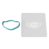 Mask 2021 Cookie Cutter | Stamp | Stencil #1 Funny / Adult Cookie Cutter Lady 3 Inch Cupcake/Small Cookie Cutter Only Yes