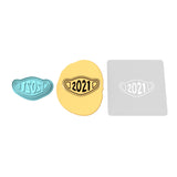 Mask 2021 Cookie Cutter | Stamp | Stencil #1 Funny / Adult Cookie Cutter Lady 3 Inch Cupcake/Small Cookie Cutter + Stamp Yes