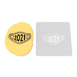 Mask 2021 Cookie Cutter | Stamp | Stencil #1 Funny / Adult Cookie Cutter Lady 3 Inch Cupcake/Small Cookie Stamp Only Yes