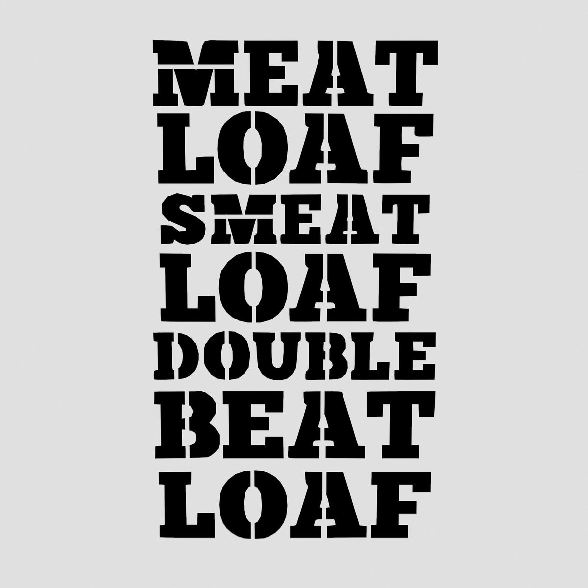 Meatloaf Beatloaf Cookie Cutter | Stamp | Stencil #1