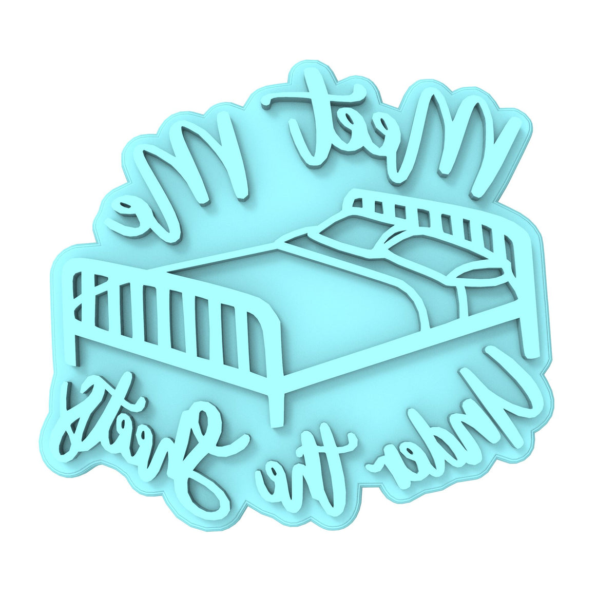 Meet Me Under the Sheets Cookie Cutter | Stamp | Stencil #1 Bachelorette & Bachelor Cookie Cutter Lady 