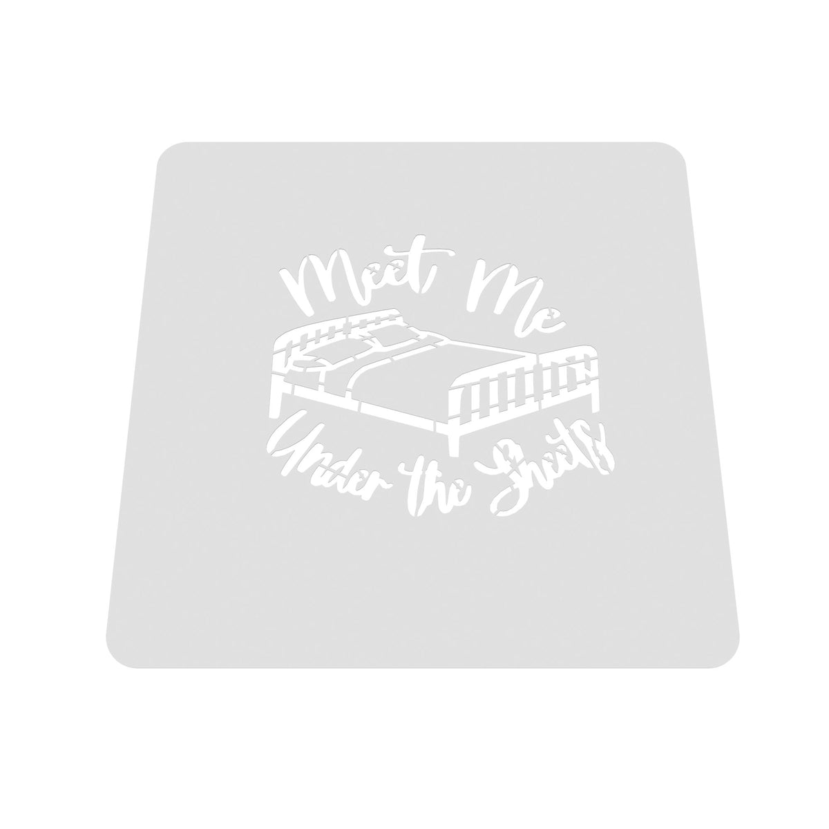 Meet Me Under the Sheets Cookie Cutter | Stamp | Stencil #1 Bachelorette & Bachelor Cookie Cutter Lady 