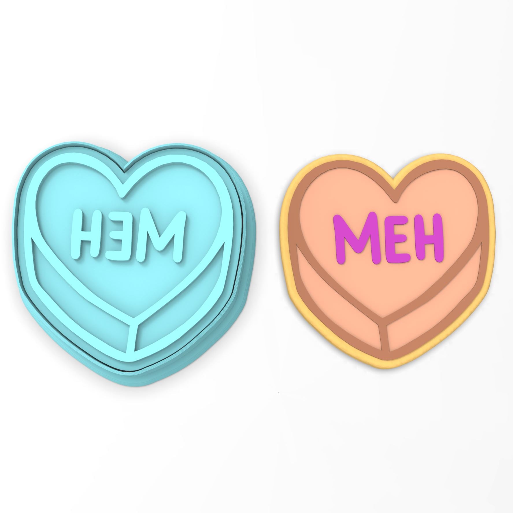 596. Conversation Hearts, Heart Cookie Cutters, Valentine's Day