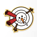 Melted Snowman Cookie Cutter | Stamp | Stencil #1