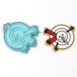 Melted Snowman Cookie Cutter | Stamp | Stencil #1