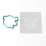 Melted Snowman Cookie Cutter | Stamp | Stencil #1 Xmas / Winter / NYE Cookie Cutter Lady MINI - 2 Inches (5cm) **BUNDLE** Cutter + Stencil 