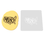 Merica Cookie Cutter | Stamp | Stencil #1