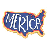 Merica Cookie Cutter | Stamp | Stencil #1