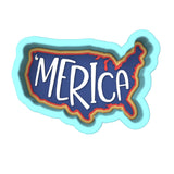 Merica Cookie Cutter | Stamp | Stencil #1