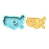 Merica Cookie Cutter | Stamp | Stencil #1