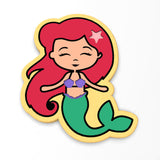 Mermaid Cookie Cutter | Stamp | Stencil #1