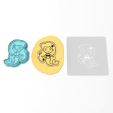 Mermaid Cookie Cutter | Stamp | Stencil #1
