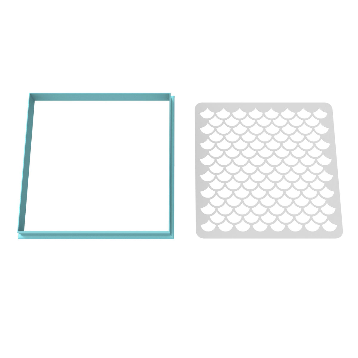 Mermaid Scales Cutter | Stamp | Stencil #1
