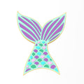 Mermaid Tail Cookie Cutter | Stamp | Stencil #1