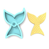 Mermaid Tail Cookie Cutter | Stamp | Stencil #1