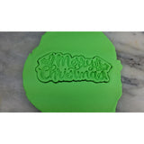 Merry Christmas Cookie Cutter  Outline & Stamp #1