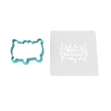 Merry Christmas Lights Cookie Cutter | Stamp | Stencil 1 Xmas / Winter / NYE Cookie Cutter Lady 