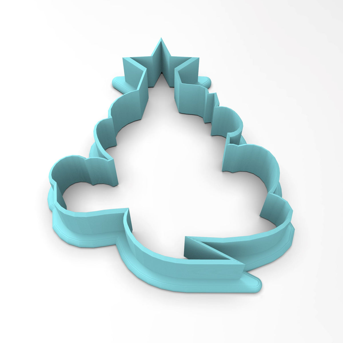 Merry Christmas Tree Cookie Cutter | Stamp | Stencil #1