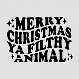Merry Christmas Ya Filthy Animal Cookie Cutter | Stamp | Stencil #1