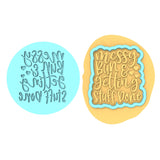 Messy Bun and Getting Stuff Done Cookie Cutter | Stamp | Stencil Animals & Dinosaurs Cookie Cutter Lady MINI - 2 Inches (5cm) **BUNDLE** Cutter + Debosser 
