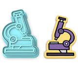 Microscope Cookie Cutter | Stamp | Stencil #1