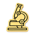 Microscope Cookie Cutter | Stamp | Stencil #1