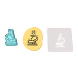 Microscope Cookie Cutter | Stamp | Stencil #1
