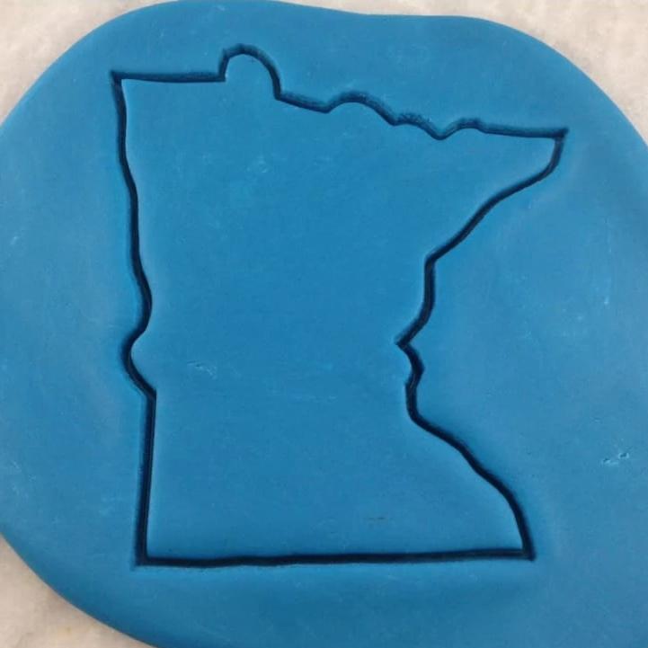 Minnesota Cookie Cutter Outline States/Country/Continent Cookie Cutter Lady 