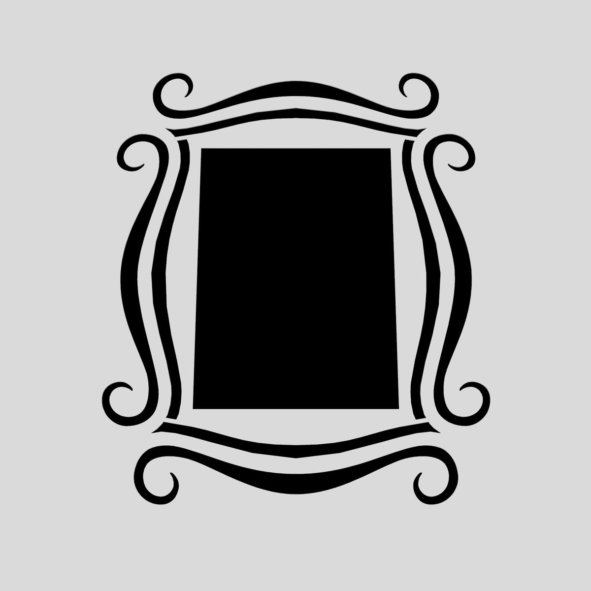 Mirror Frame Cookie Cutter | Stamp | Stencil